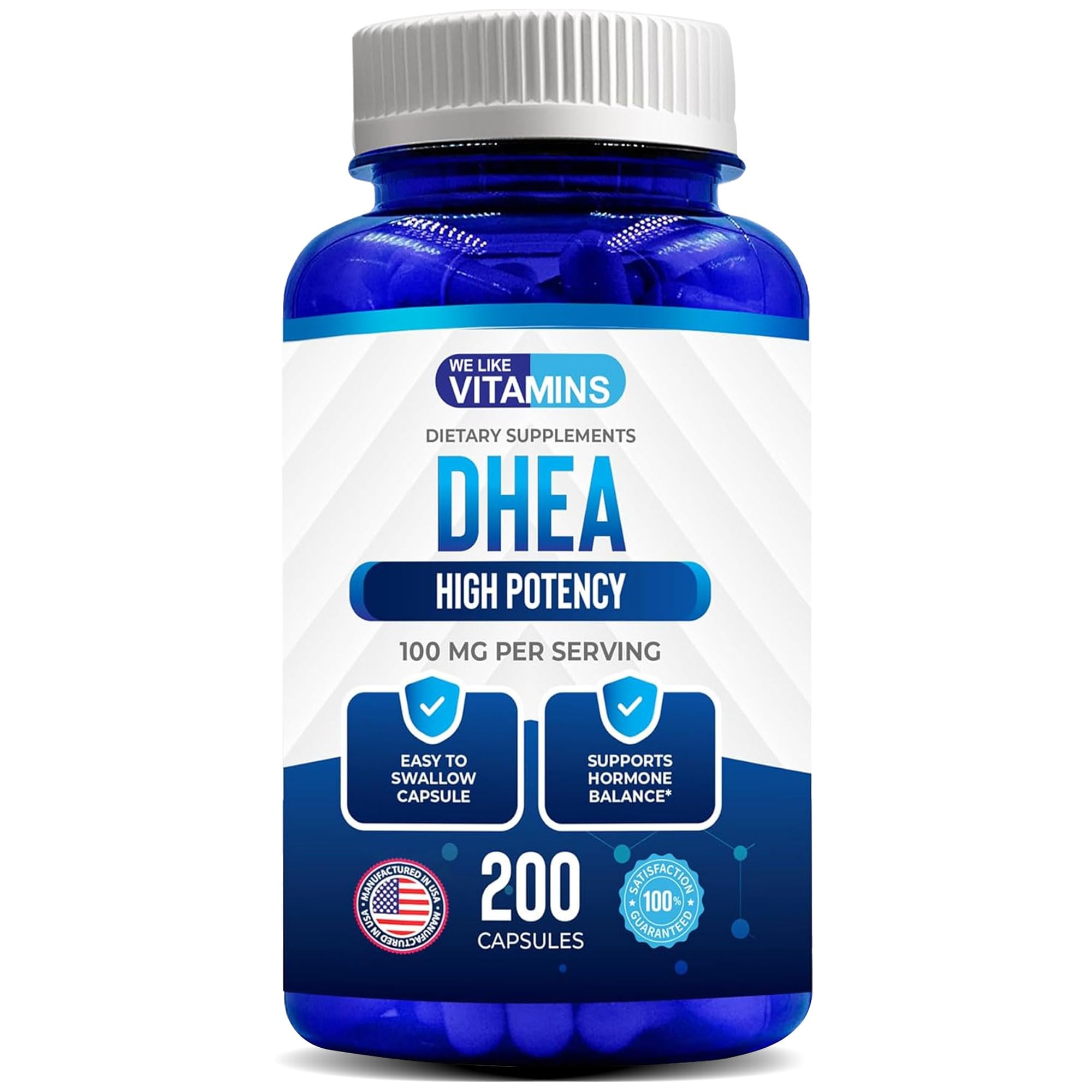 We Like Vitamins DHEA 100 mg 200 Capsules (200 Day Supply)-image-32