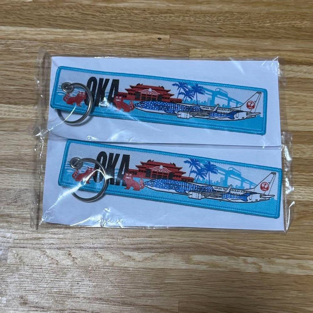 Amazon.co.jp: JAL フライトタグ 沖縄 OKA 2個セット : 文房具