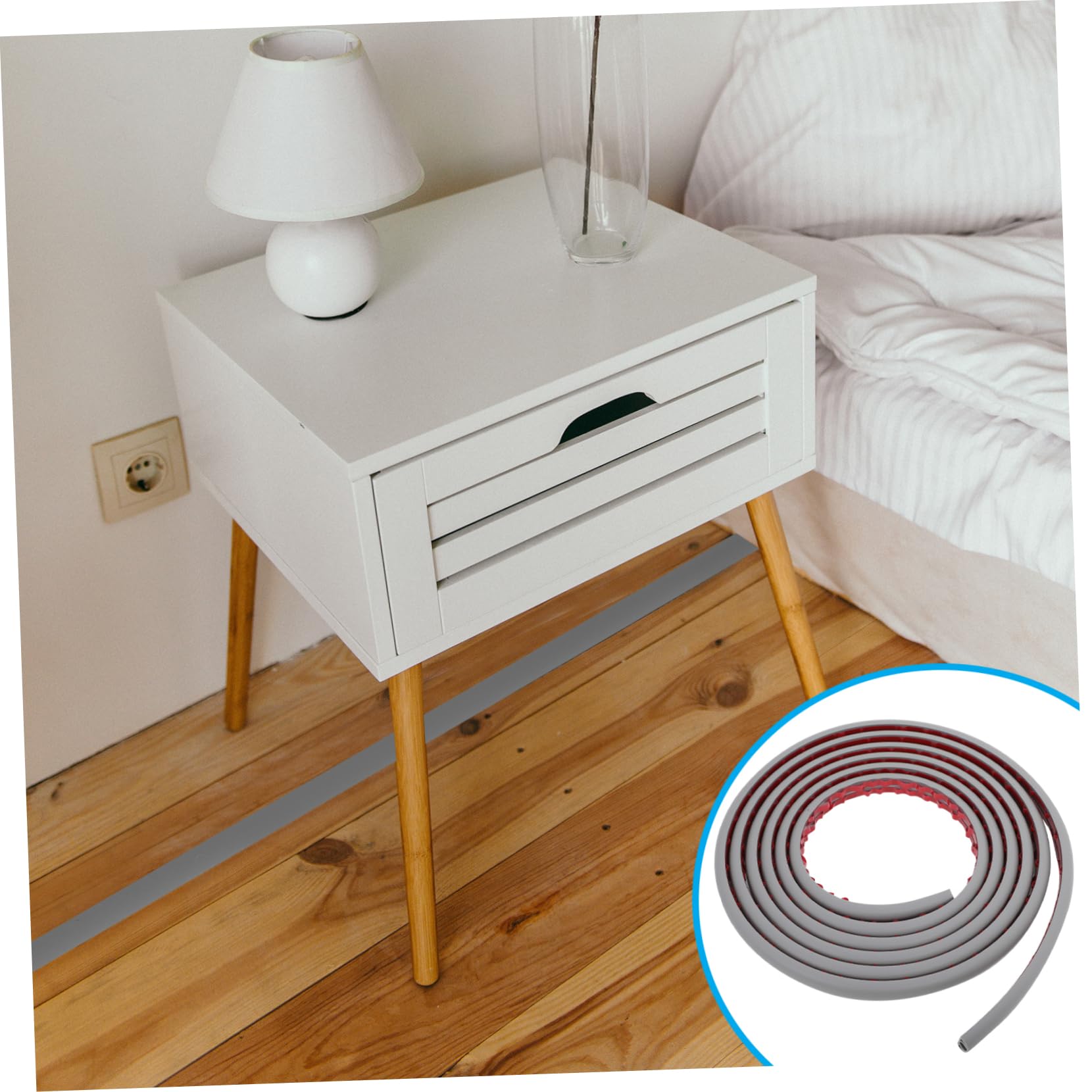 Organizador De Cables Autoadhesivo De Metros Canal De Ocultación De Cables para Oficina y Hogar Protección y Estética