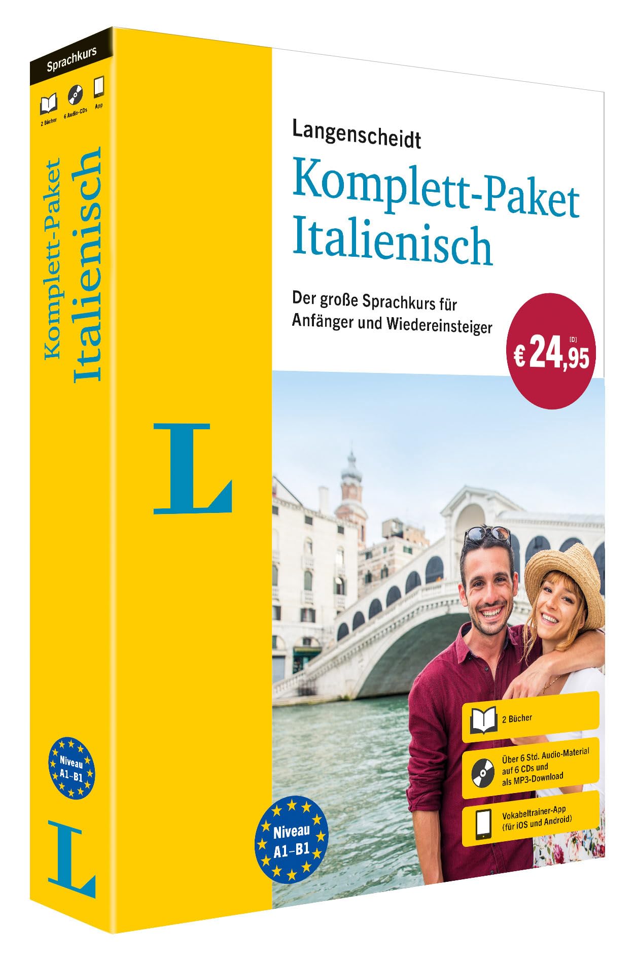 Langenscheidt Komplett-Paket Italienisch: Der große Sprachkurs für Anfänger und Wiedereinsteiger - mit CDs, MP3-Download und Vokabeltrainer-App