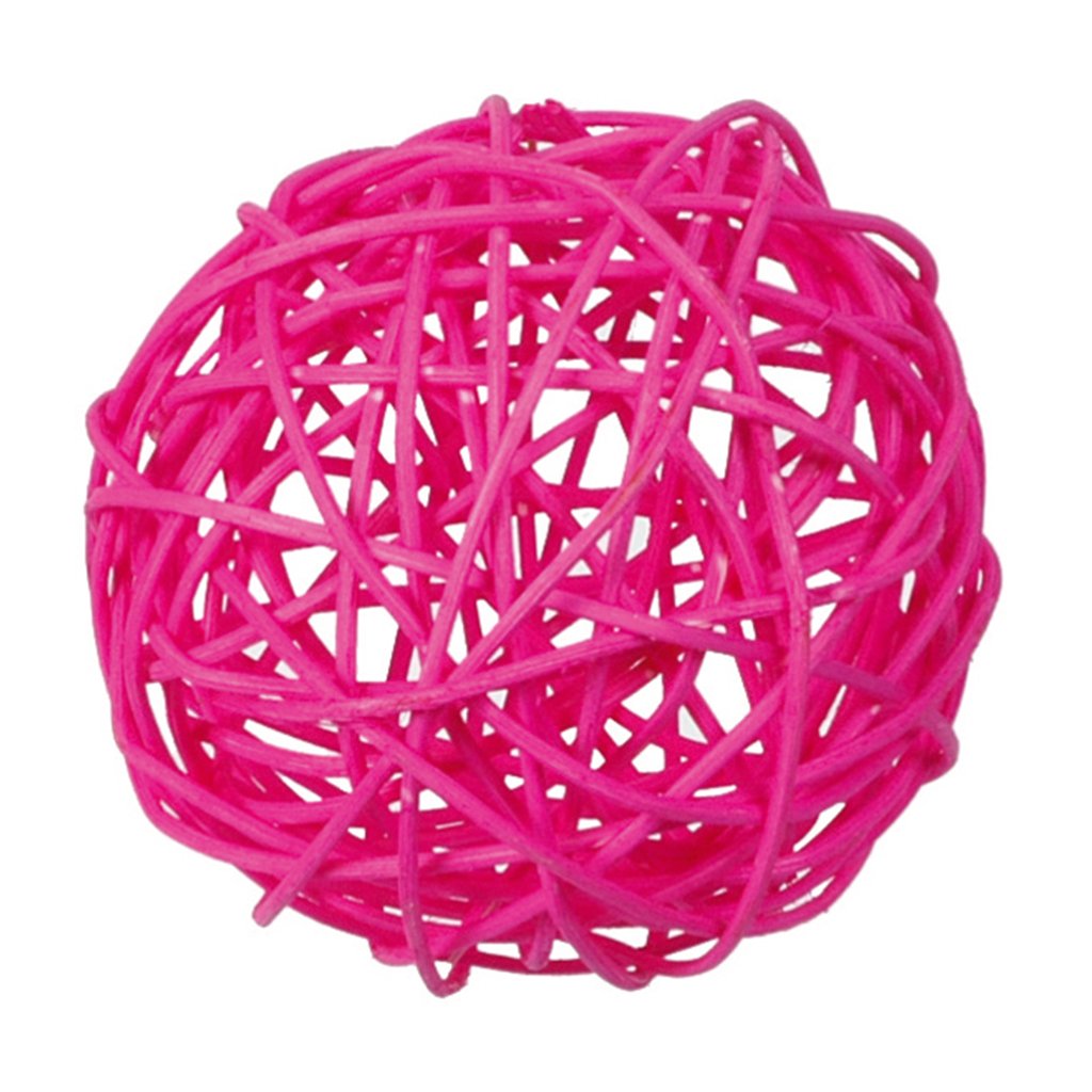 Rattankugel Dunkelrot, 2 Stück, 8 Cm | In Verschiedenen Größen Erhältlich