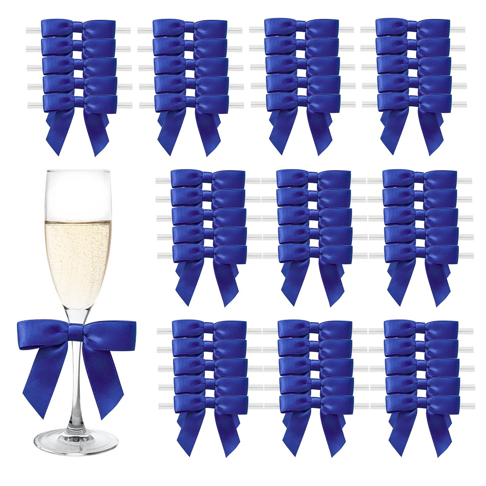 MORSUNBELA 50 Stück Geschenkschleifen Weihnachten Geschenk Schleifen Kleine Schleifen Geschenk Deko für Hochzeiten und Geschenkverpackungen