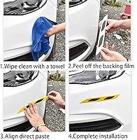 Vista 7 de 2 calcomanías reflectantes fuertes a rayas para automóvil, calcomanías reflectantes para maletero de automóvil, calcomanía reflectante