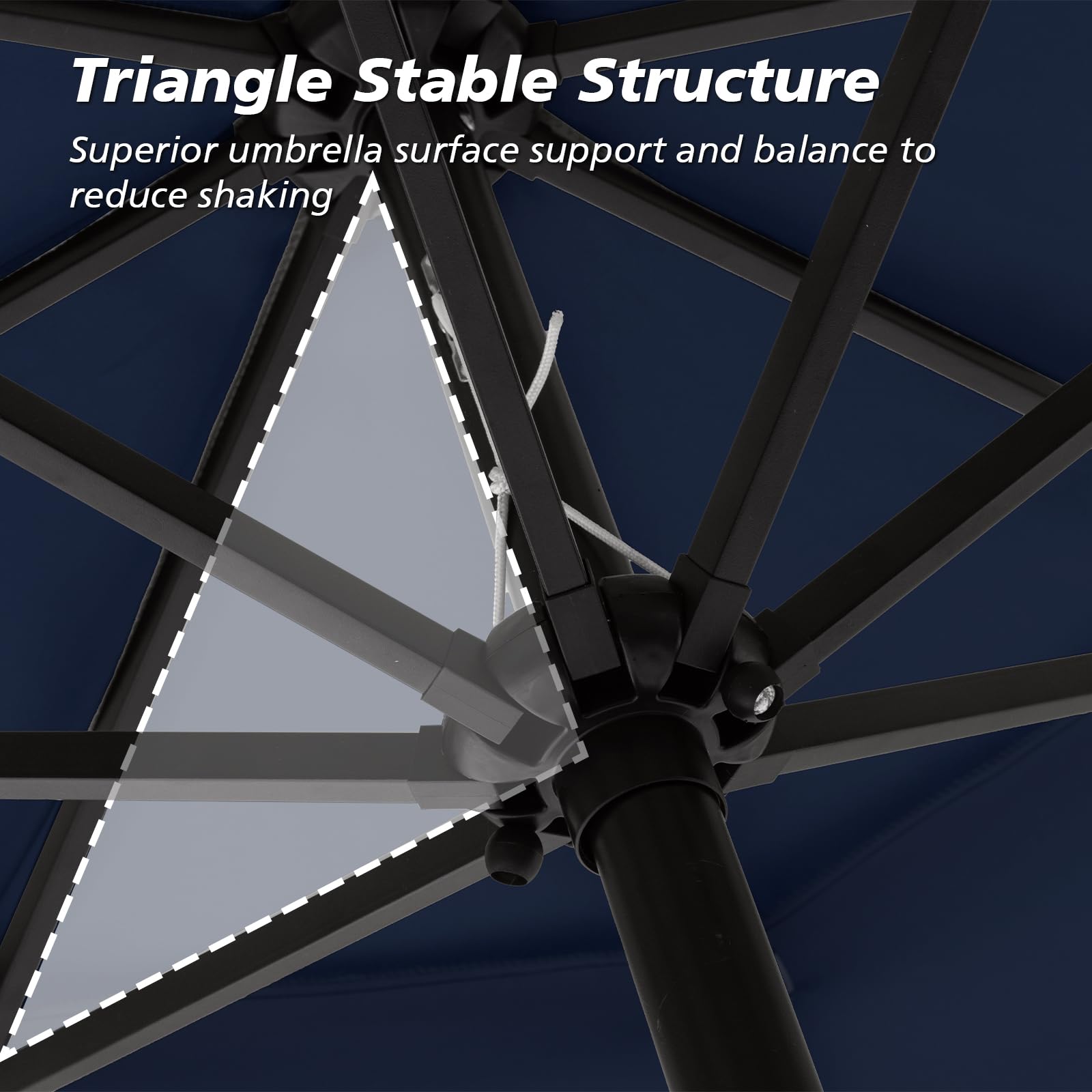 International Caravan Furniture Piece Outdoor 8 Foot Aluminum Umbrella, Yellow