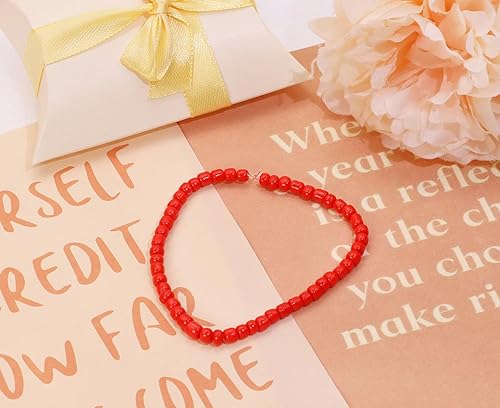 Miniatura 4 de Shapenty Mini cuentas de semillas de vidrio redondas espaciadoras para collares, pulseras, aretes, llavero, anillos, joyería, cuentas, Navidad,