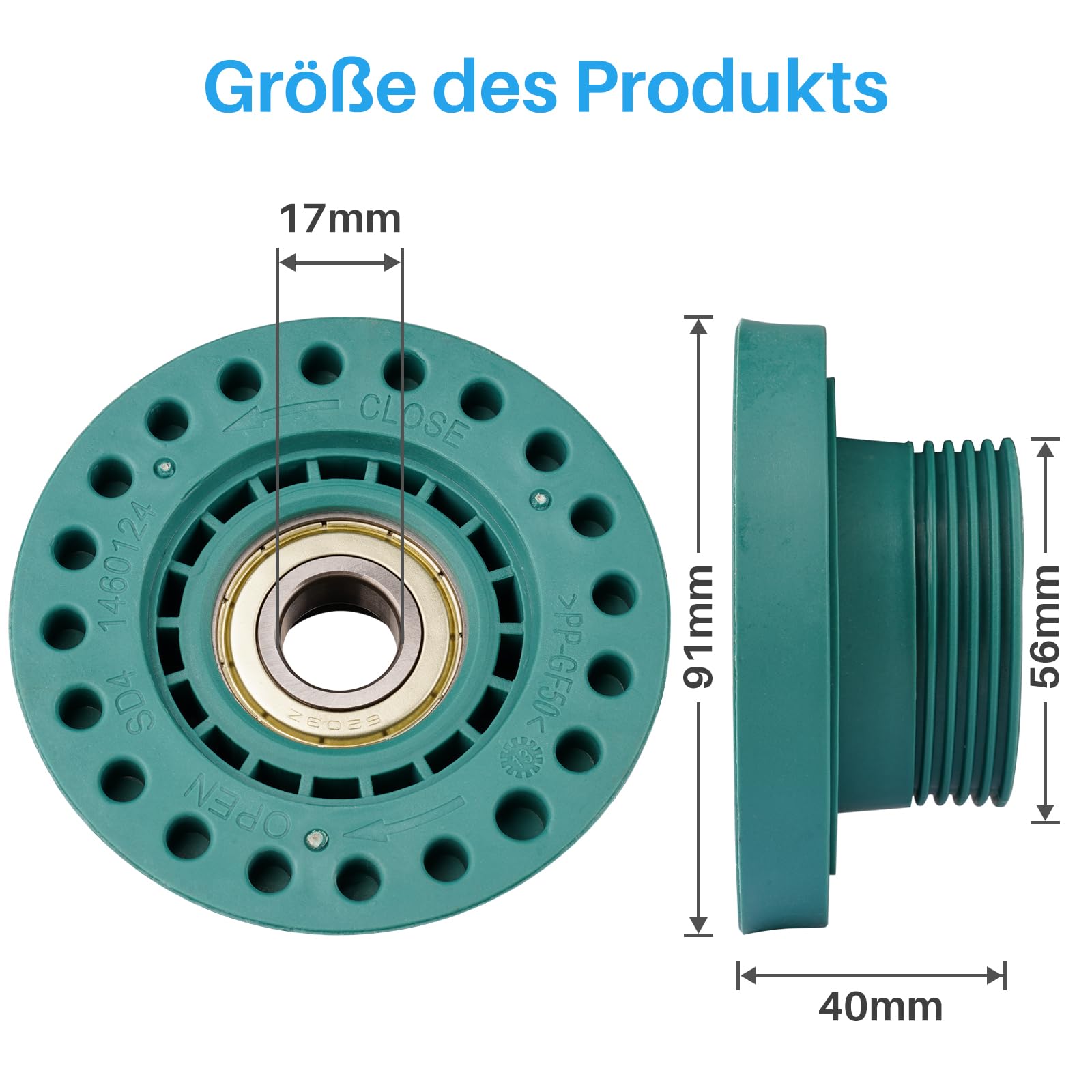 Roulement pour AEG Electrolux Zanker Zanussi 407143096/3 Kit de roulements pour machine à laver à chargement supérieur gauche droite