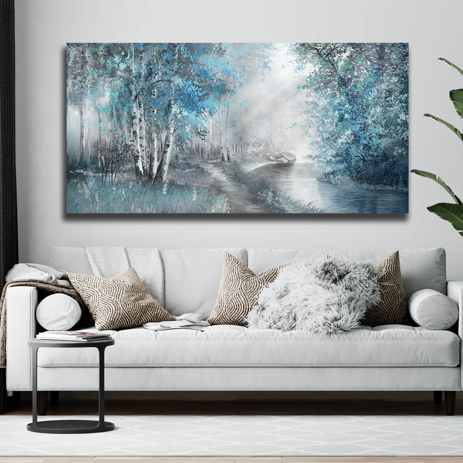 SOUGUAN Forest Pictures for Wall Canvas Wall Art 30"x 60" Plant Wall ...