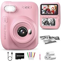 GREENKINDER Macchina Fotografica Bambini Istantanea,3,0 Pollici 14MP Fotocamera Istantanea