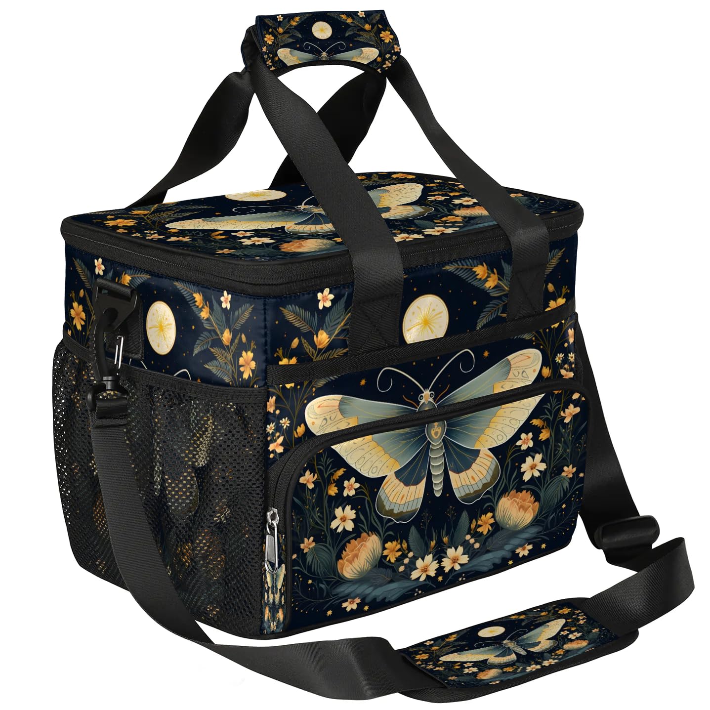 Lunch Box for Men Heavy Duty Insulated Lunch Bag for Women Ethnic Butterfly Lunchbox for Adults Lunch Cooler