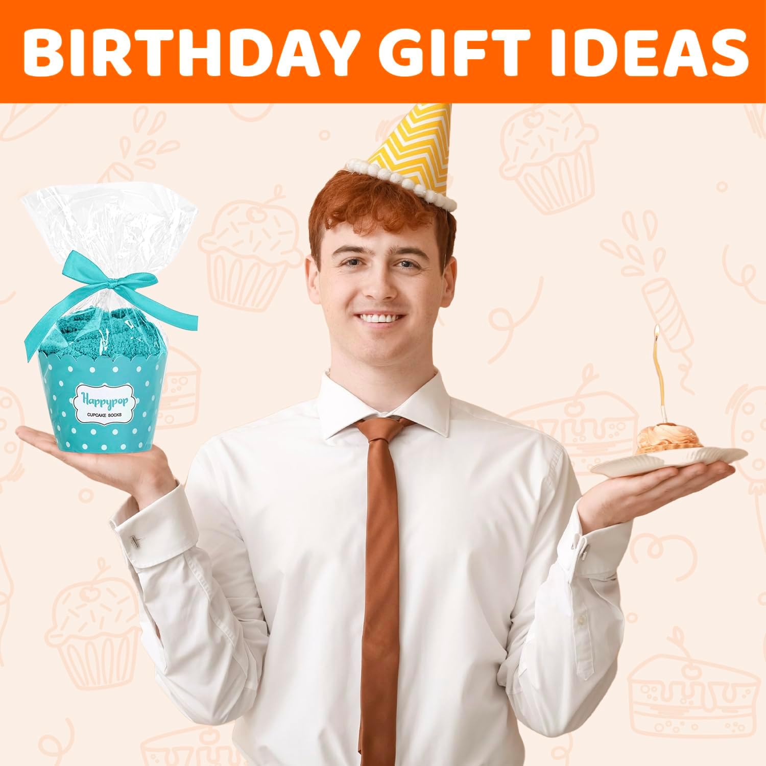 HAPPYPOP Birthday Socks for Women Men - 30 31 32 33 34 35 36 37 38 39 40 Year Old Gifts - Image 2