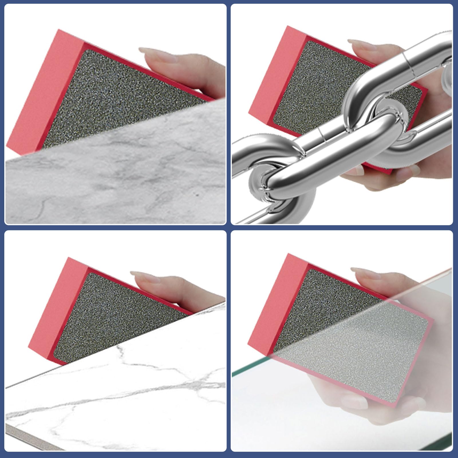 Blocchi Abrasivi Diamantati 4 Pezzi - Grana 60# 100# 200# 400# Per Lucidare Marmo E Piastrelle - Foto 2