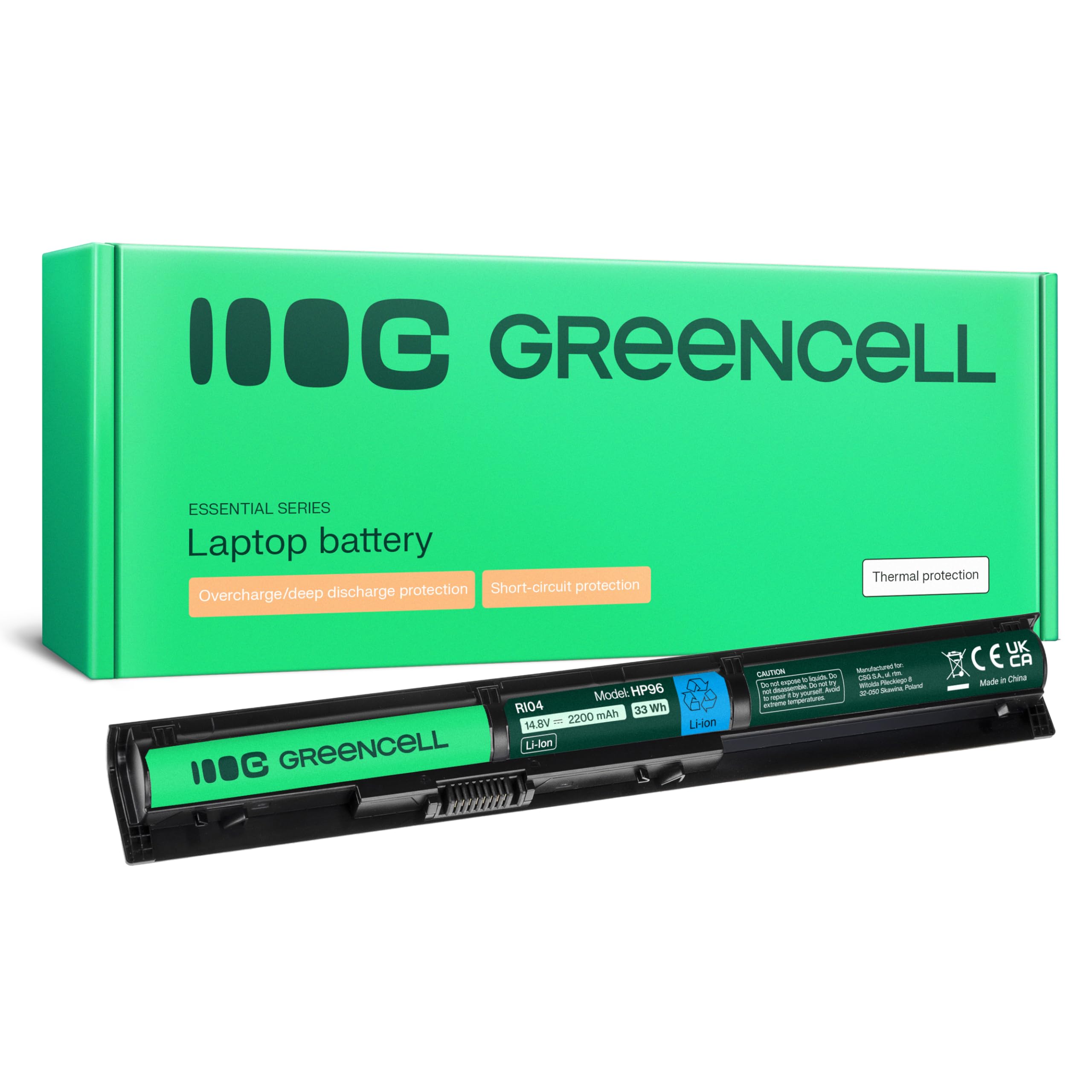 Green Cell HP RI04 RIO4 R104 805294-001 805047-851 HSTNN-DB7B HSTNN-PB6Q Laptop Battery for HP ProBook 450 G3, 455 G3, 470 G3