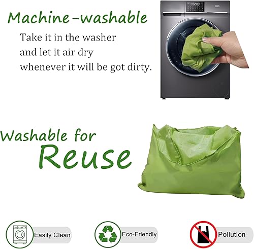 Miniatura 5 de Evohyah - Bolsas de compras reutilizables para comestibles, bolsas de comestibles reutilizables de 50 libras de tejido antidesgarro, bolsas de
