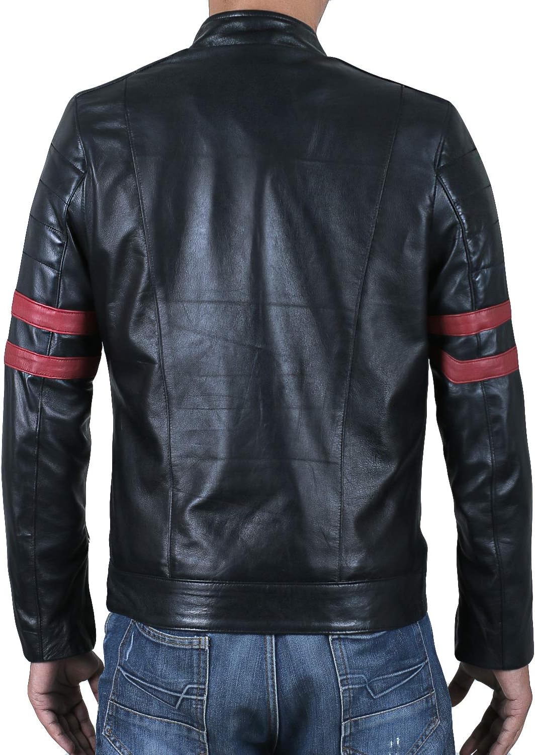 Laverapelle Men's Genuine Lambskin Leather Jacket (Black, Biker Jacket) - 1501535 - Image 4
