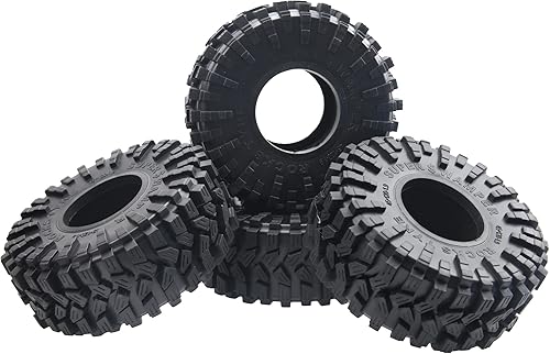 Miniatura 2 de 1.9 Neumáticos de oruga de 4.72 pulgadas de diámetro exterior para llantas de rueda Beadlock de 1.9 pulgadas compatibles con Traxxas TRX-4 SCX10