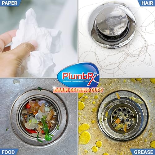 Miniatura 5 de Polvo abridor de drenaje  Removedor de obstrucciones de drenaje de cabello  Limpiador de drenaje para inodoros, fregaderos y bañeras - Seguro para