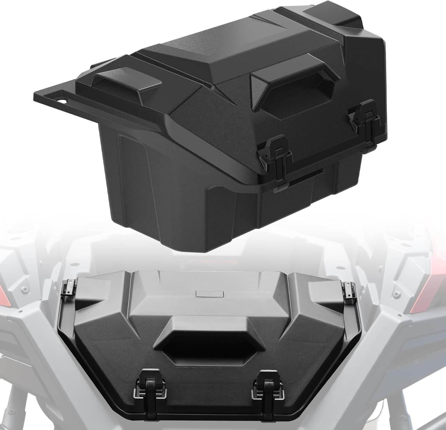 42QT UTV Rear Cargo Storage Box for Polaris RZR PRO XP/XP4, Water Resistant Dust Free Rear Bed Tool Box for Polaris RZR Turbo R/R4 RZR PRO S/S4 2020-2025 Accessories, Replace OEM #2883752