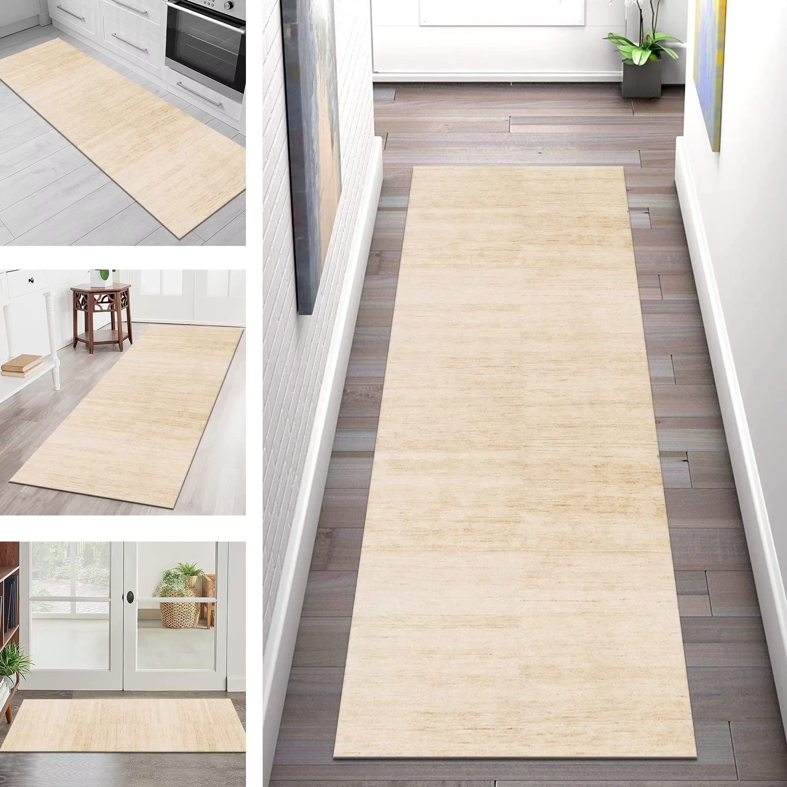 Tapis de couloir antidérapant avec envers en caoutchouc pour cuisine moderne