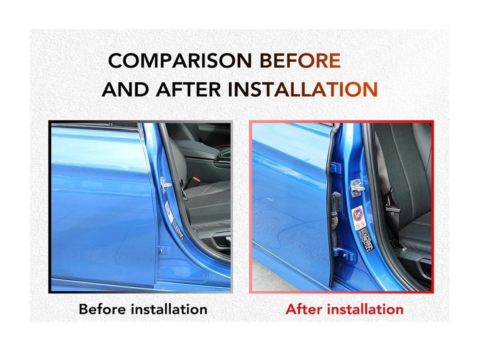 Junta Goma Junta de goma protectora del pilar B la puerta coche para Samsung QM6 QM3 Borde Anti