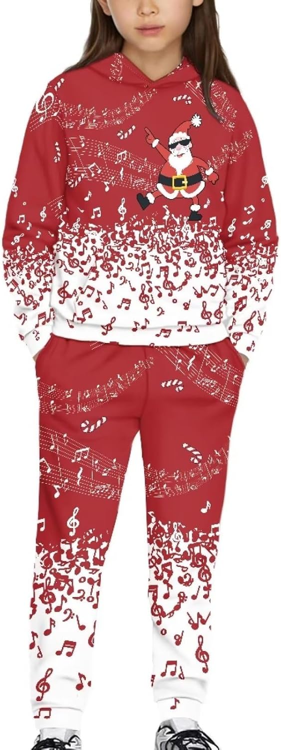 Renewold 2 pcs Set Long Sleeve Kids Hoodie Sweatshirt and Sweatpants Boys Girls Activewear Clothing Outfits