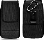 Holster pour Samsung Galaxy S26+ S25 FE S24 FE A57 A56, iPhone 17 16 Pro Max | Clip de ceinture de nylon Clip Cell Phone Case pour Galaxy A37 A36 A15 S25+ S24 Plus S23 FE, iPhone Air 16 Plus, Pixel 10a Pochette porte-ceinture
