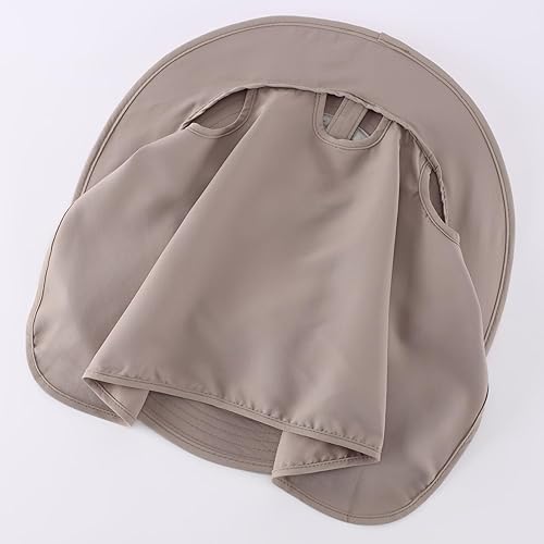 Miniatura 69 de Home Prefer Sombrero para sol para el aire libre con protección UV, secado rápido, unisex con solapa para proteger el cuello Gris cenizo