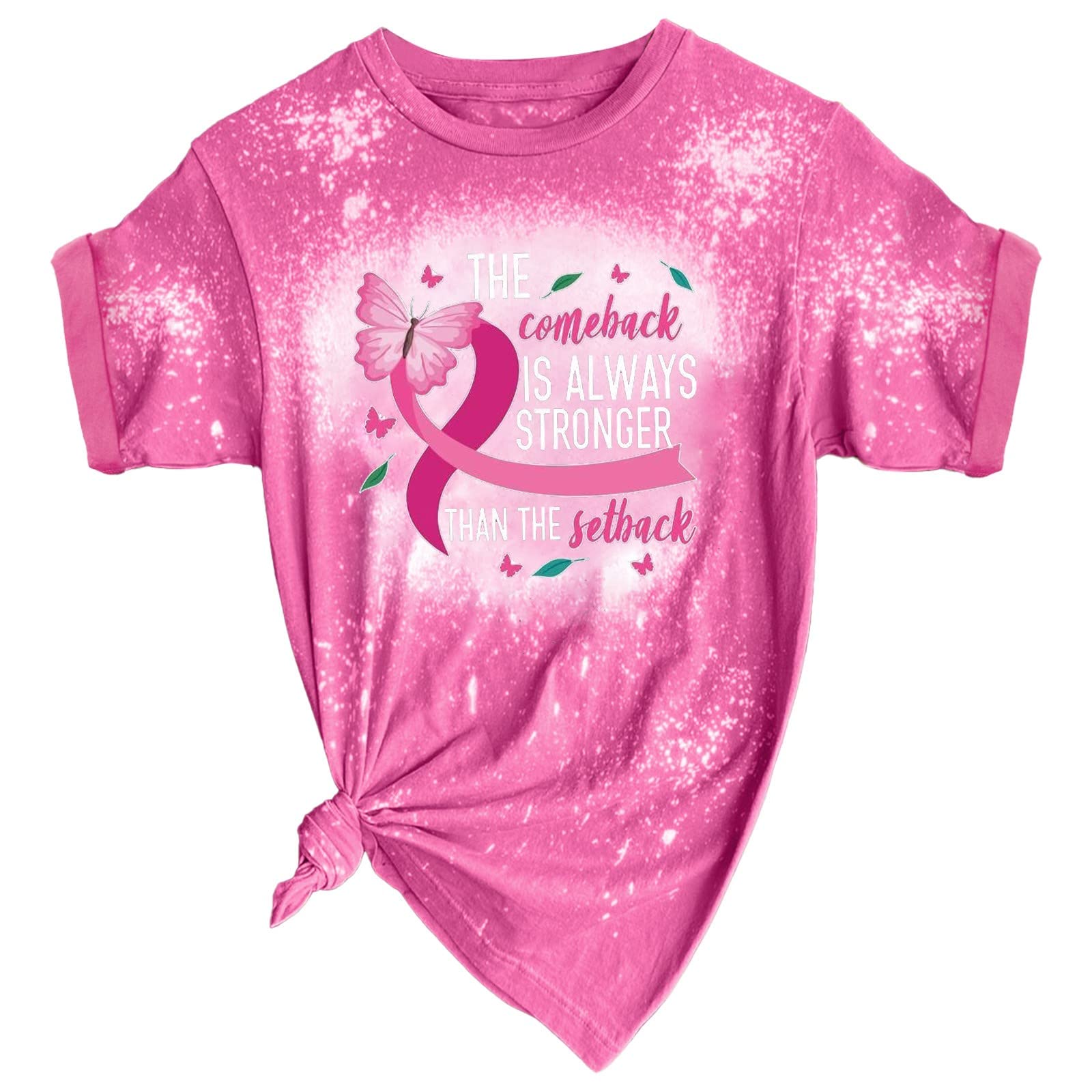 T-shirt Octobre Rose Cancer Du Sein - Femme, Ruban Rose, Sensibilisation, Tailles Grandes Disponibles