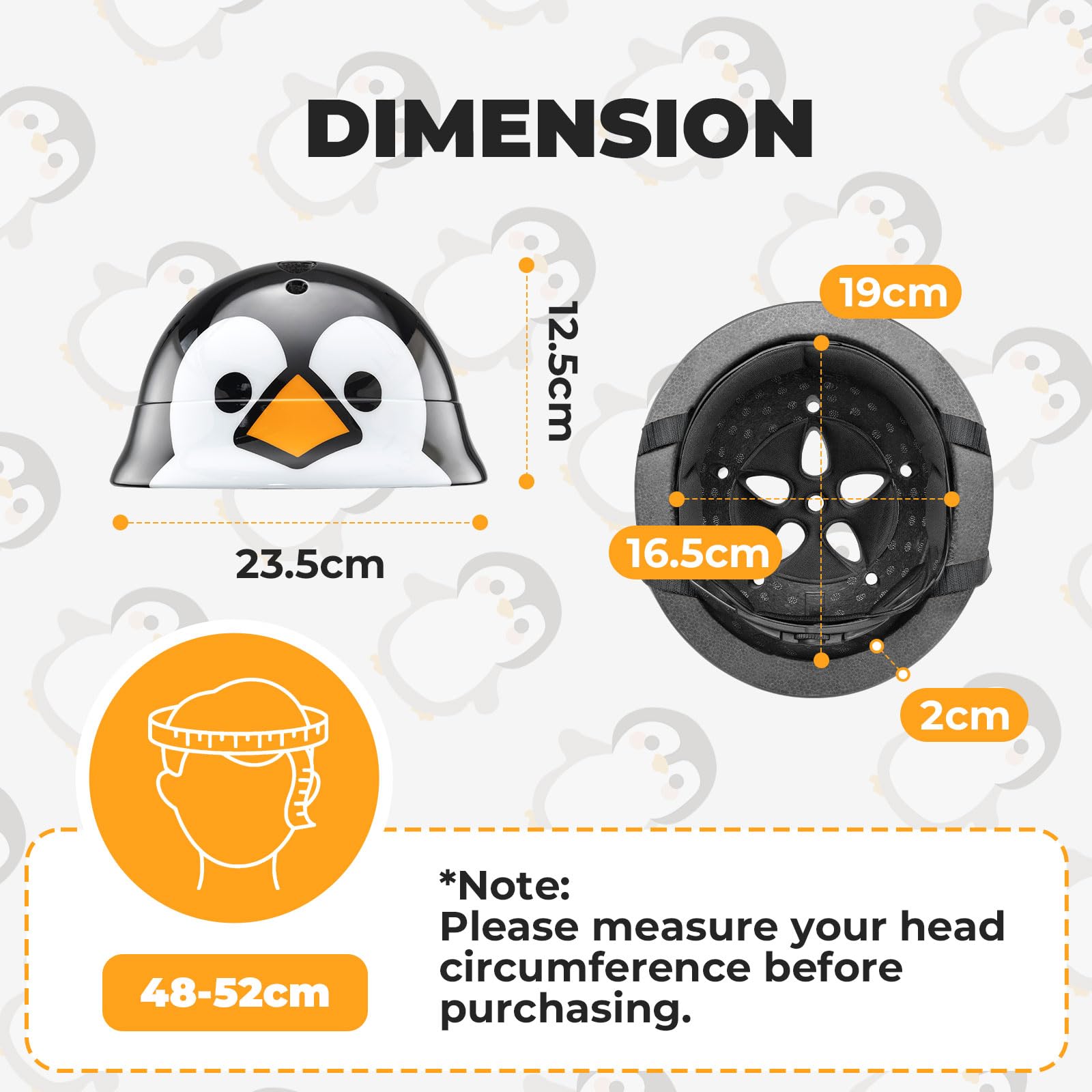 ROCKBROS Casque Vélo Enfant 2-5 Ans, Casque VTT d’Enfant, Casque BMX Enfant Protection Bébé, Tour de tête 48-52 cm, pour Filles et Garçon de 2 à 5 Ans - pour Scooter Skate Rouleau