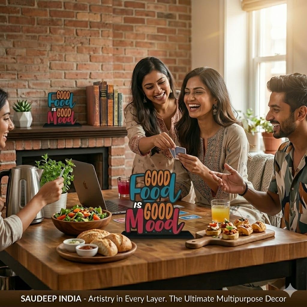 SAUDEEP INDIA Wooden Idols - 'Good Mood' Decor -4 SAUDEEP INDIA Wooden Idols - 'Good Mood' Decor -4