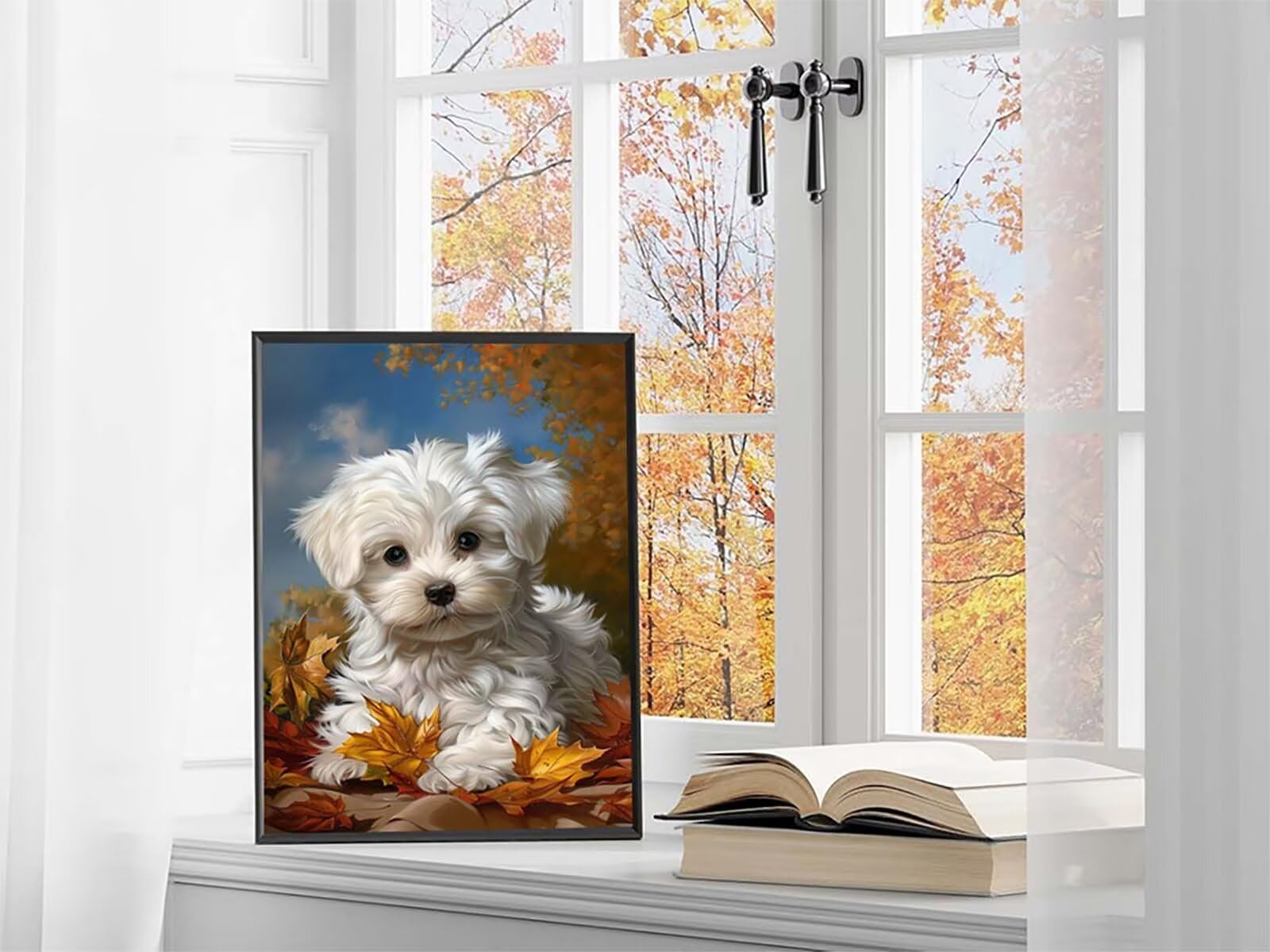 Cane Diamond Painting Adulti 100x135cm, 5D Diamond Painting Kit 4-6374 | Pianta DIY Disegni con Perline da Attaccare, Kit Pittura Adulti, Diamantini Crystal Art, Decorazioni Casa Regalo Donna