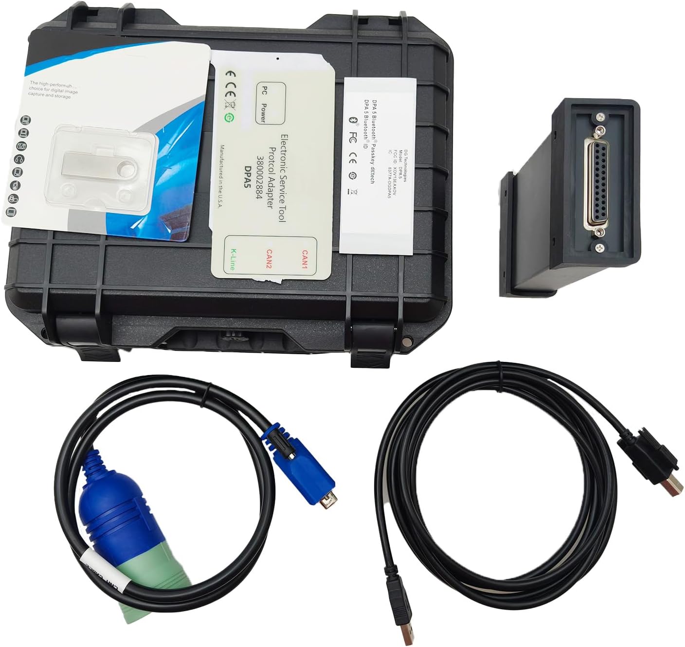 380002884 EST V9.9 DPA5 Diagnostic Tool Fikowjs Compatible for CASE Tractor Truck Excavator Loader