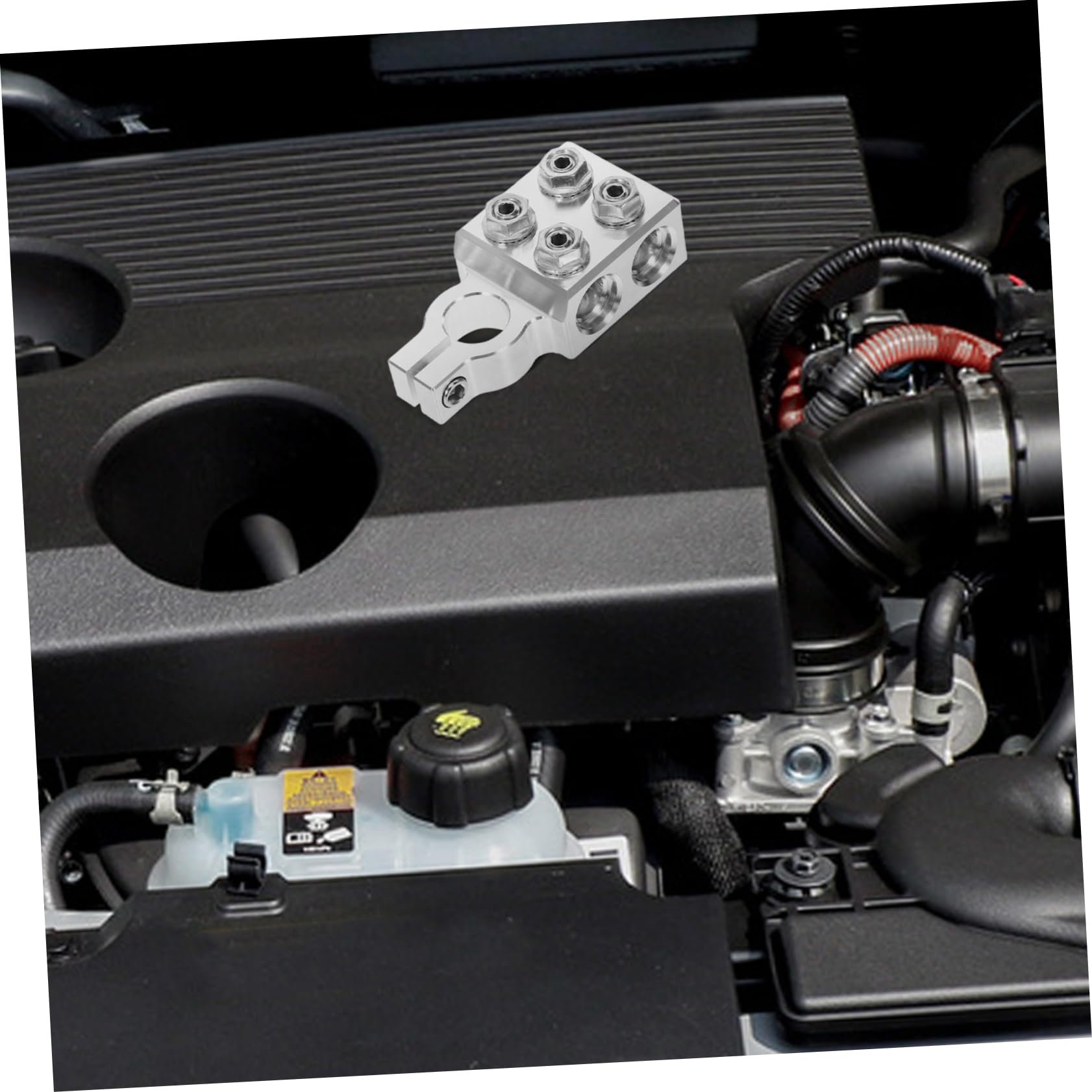 Paire de Cosses de Batterie Facile à Installer en Alliage D'aluminium Argenté, Interrupteur Isolateur pour Déconnexion de Batterie Véhicule Automobile
