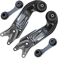 Vista 13 de Detroit Axle - 4 brazos de control traseros para Ford C-Max Focus Mazda 3 5 Volvo C30 C70 S40 V50, 4 brazos de control superior e inferior