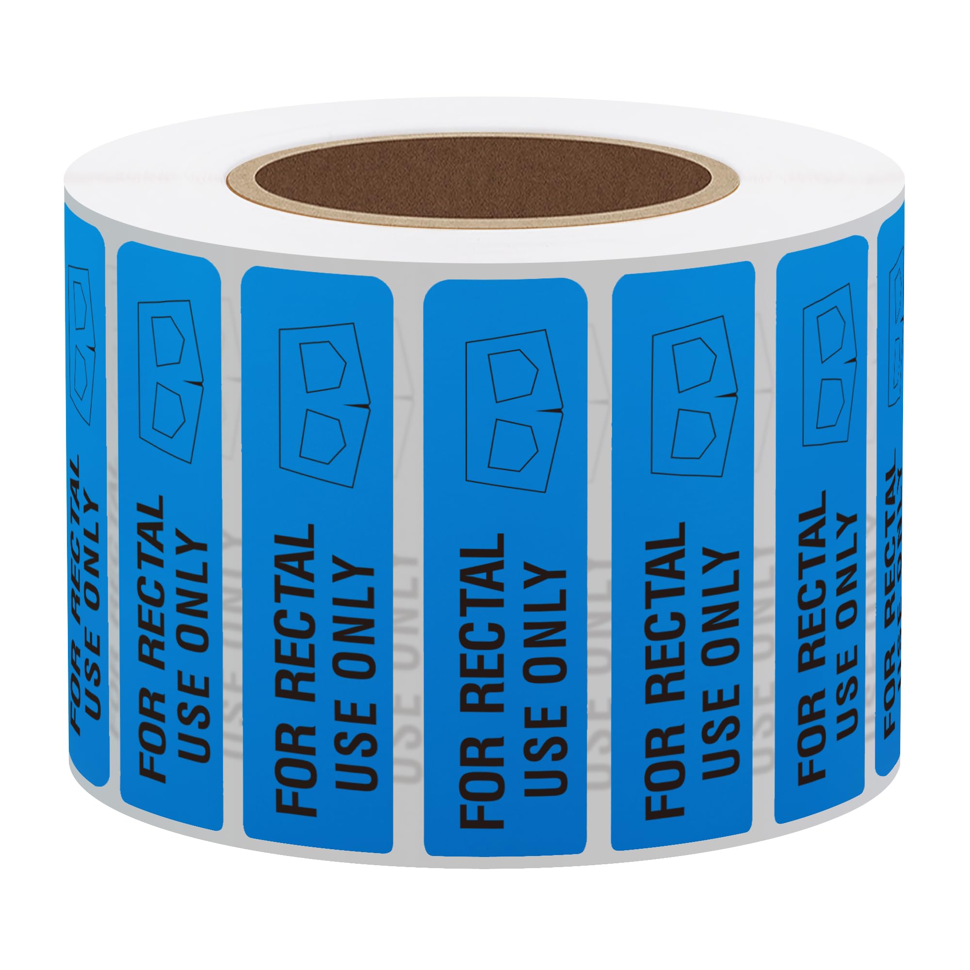 Snapklik.com : Hybsk 500pcs For Rectal Use Only Stickers 1.5" X 0.47 ...
