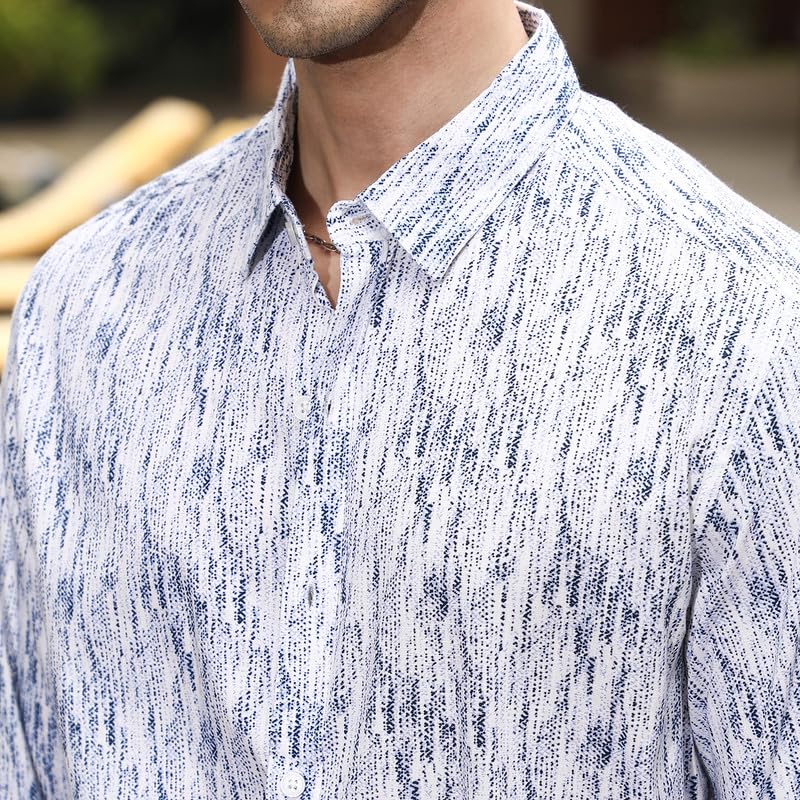 Image of CAHOOT Men's Olive Shirt Casual Wear | Shawl Collar | Long Sleeve | Button Closure | Shirt Crafted with Comfort Fit for Everyday Wear
