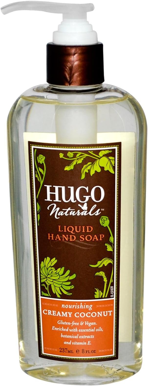 HUGO NATURALS Coconut Liquid Hand Soap, 8 OZ