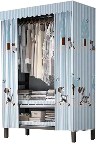 Miniatura 11 de large closets Portable Wardrobe Closet with Thick Cloth Cover Clothes Closet for Bedroom Storage Closet Metal Frame Wardrobe Closet Space-saving