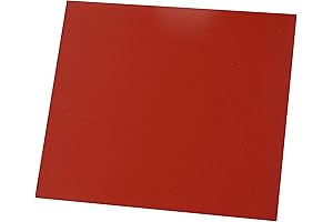 Heat Resistant Silicone Sheet 1/8 by 12 by 12 inch (Red)