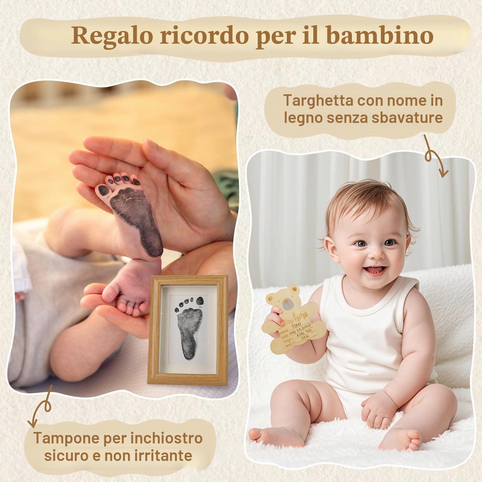 Herefun Regalo Nascita Bimba Bimbo, Baby Shower Regali, Regalo Neonato Unisex con Pagliaccetto Neonato, Peluche Giocattoli, Asciugamani Bagno per Bambini Bambine