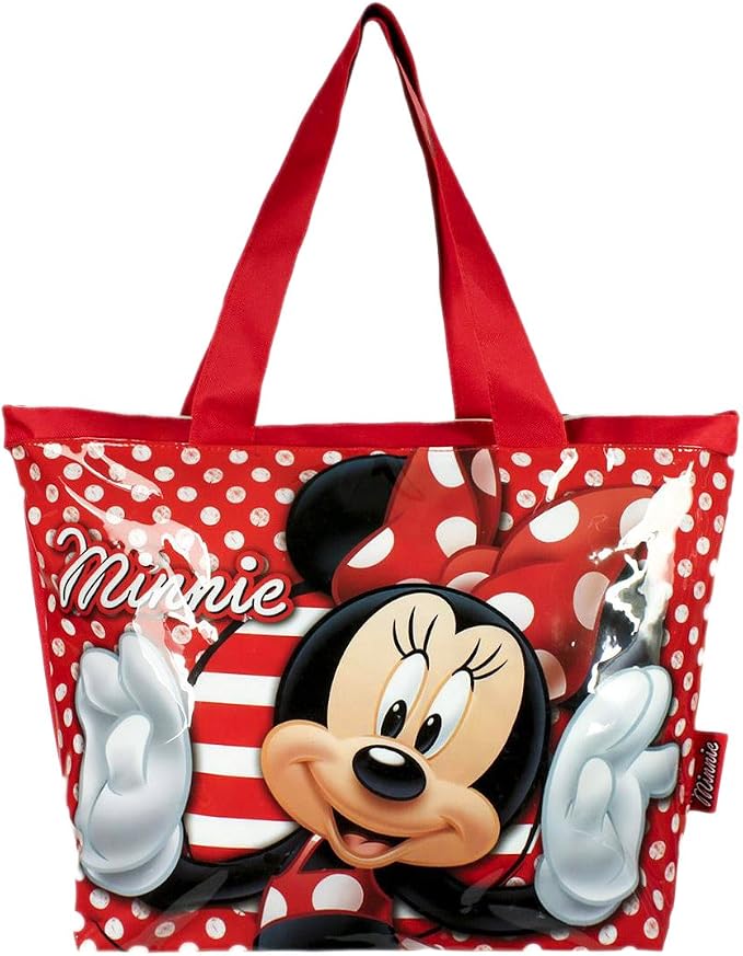 Borsa da Viaggio Borsone da Palestra Mare con Tracolla Pvc Disney Minnie  Mouse | Bakaji