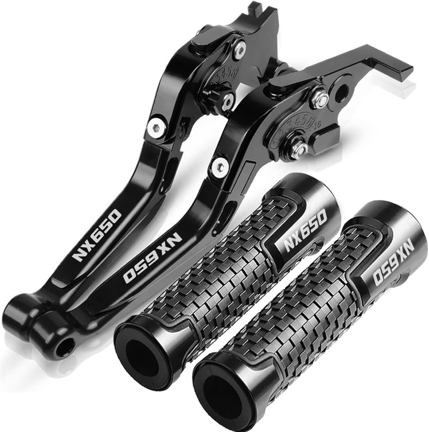 Clutch for Honda NX650 1988-1999 1989 1990 1991 1992 1993 1994 1998 1997 1996 1995 Motorcycle CNC Brake Clutch Levers Handlebar Grip Handle Hand Grips (Color : V, Size : NX650 1988-1999)