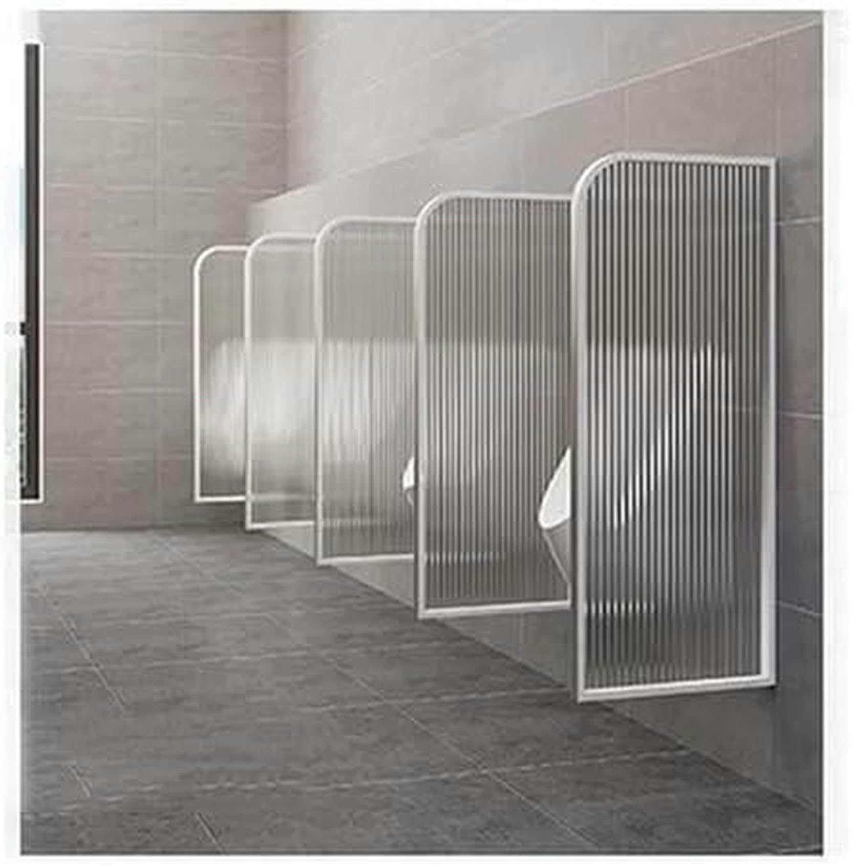 SXDMOUBK Bathroom Urinal Partition Wall-Mounted Privacy Divider Screen Panel for Public Restroom, Hotels, Shopping Malls, Black, 40x120cm