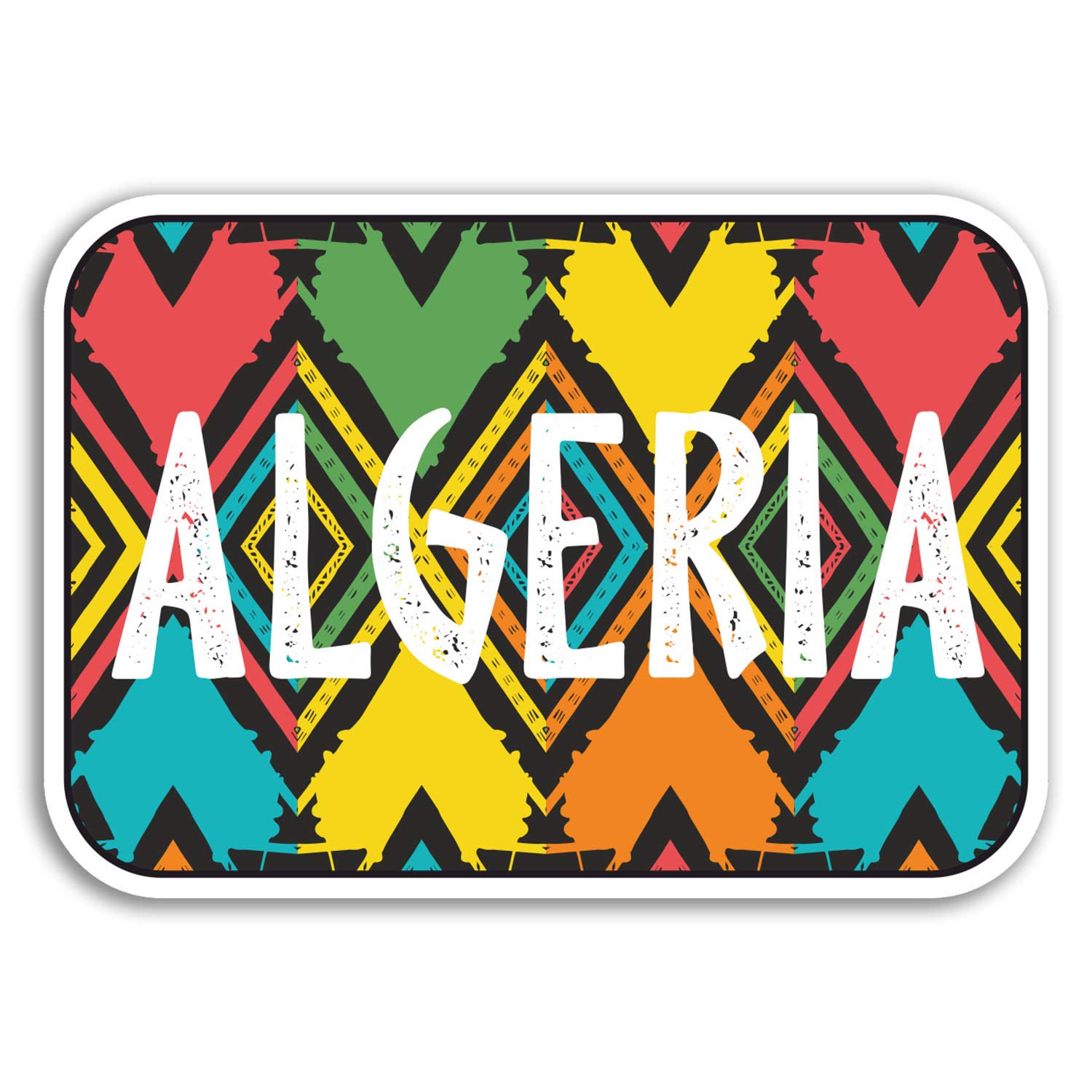 2 x 10cm Algeria Vinyl Stickers - Africa Travel Sticker Laptop Luggage #18664 (10cm Wide)