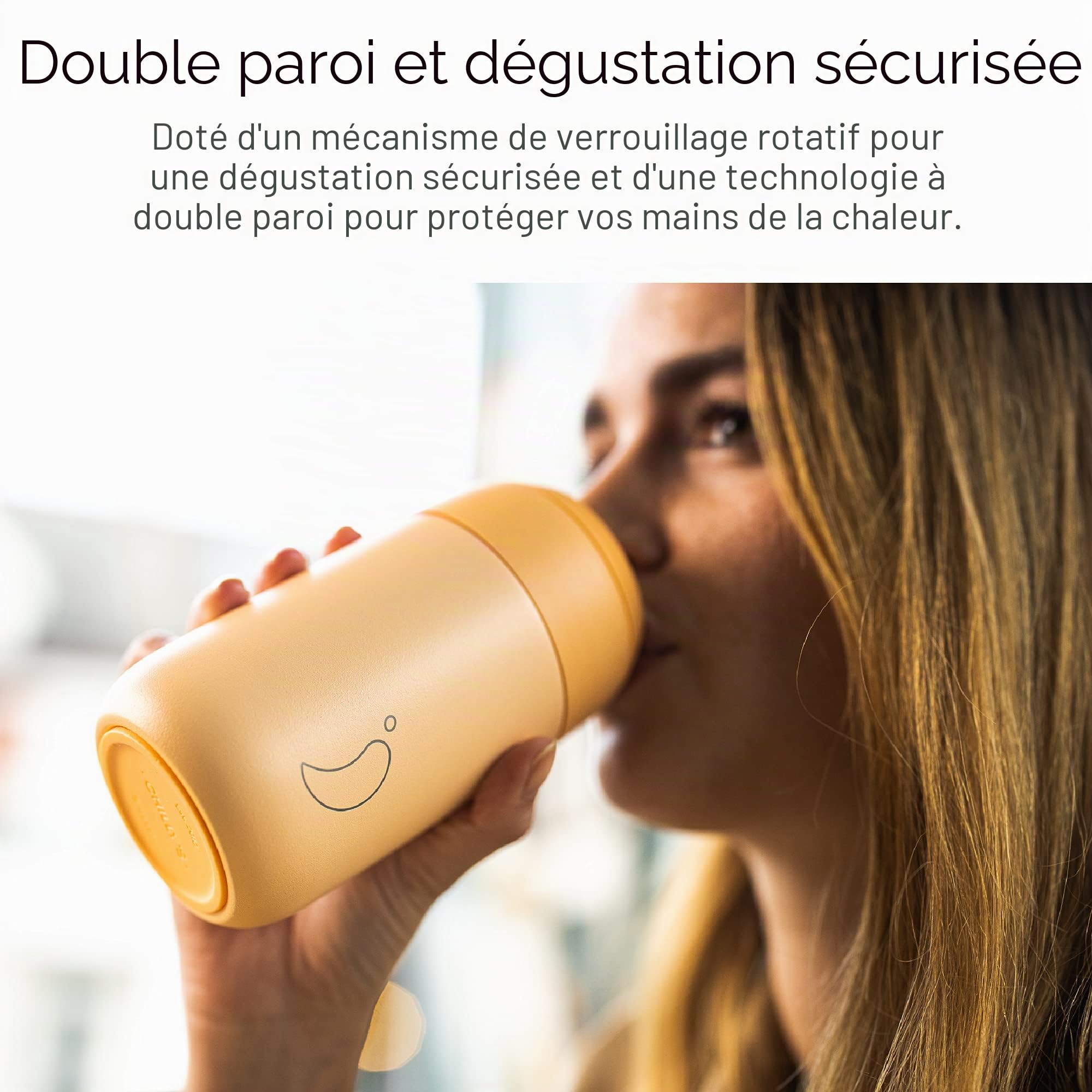 Chilly's Series 2 Tasse à café - Acier Inoxydable avec Surface Douce et Joint Solide - Réutilisable, Double Paroi, Isolation sous vide - Pine Green, 340ml