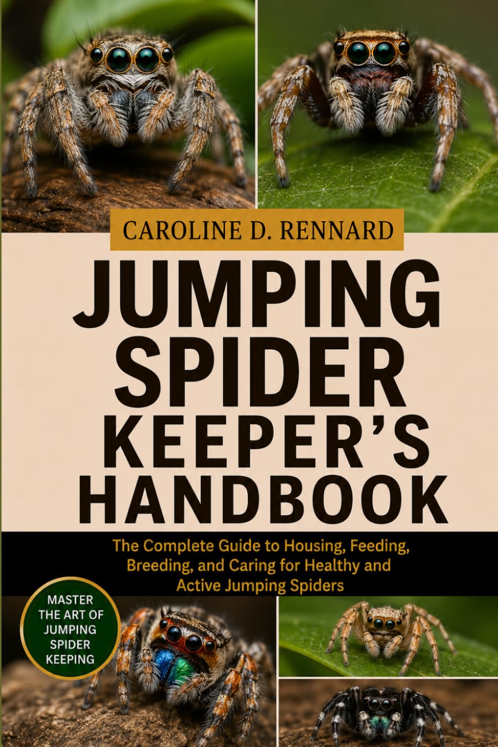 JUMPING SPIDER KEEPER’S HANDBOOK: The Complete Guide to Housing, Feeding, Breeding, and Caring for Healthy and Active Jumping Spiders