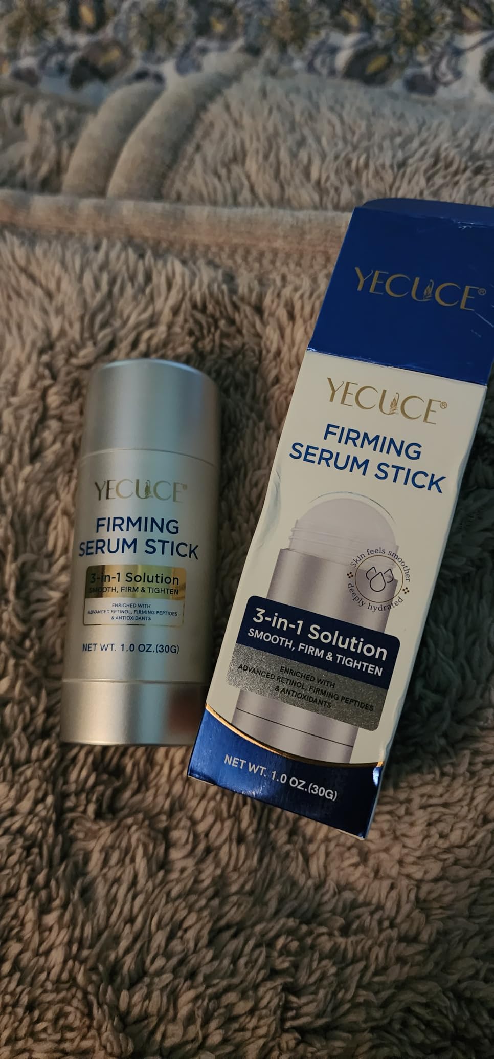 WHLH & WELL-BEING Retinol Firming Serum Stick for Face, Neck & Body – 3-in-1 Firming for Wrinkles, Smooths & Tightens Skin – All Skin Types, 1 Oz