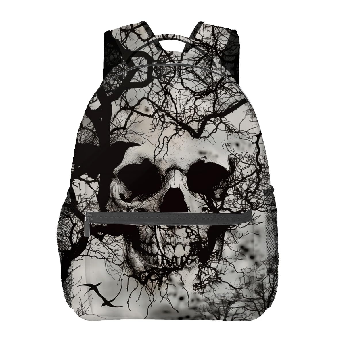 VANZEV Skull Backpack Travel Backpacks Laptop Rucksack,School Bookbag for Women Kids Boys Girls,Gothic Back Pack Accessories Bags,Ideal Gifts for Work