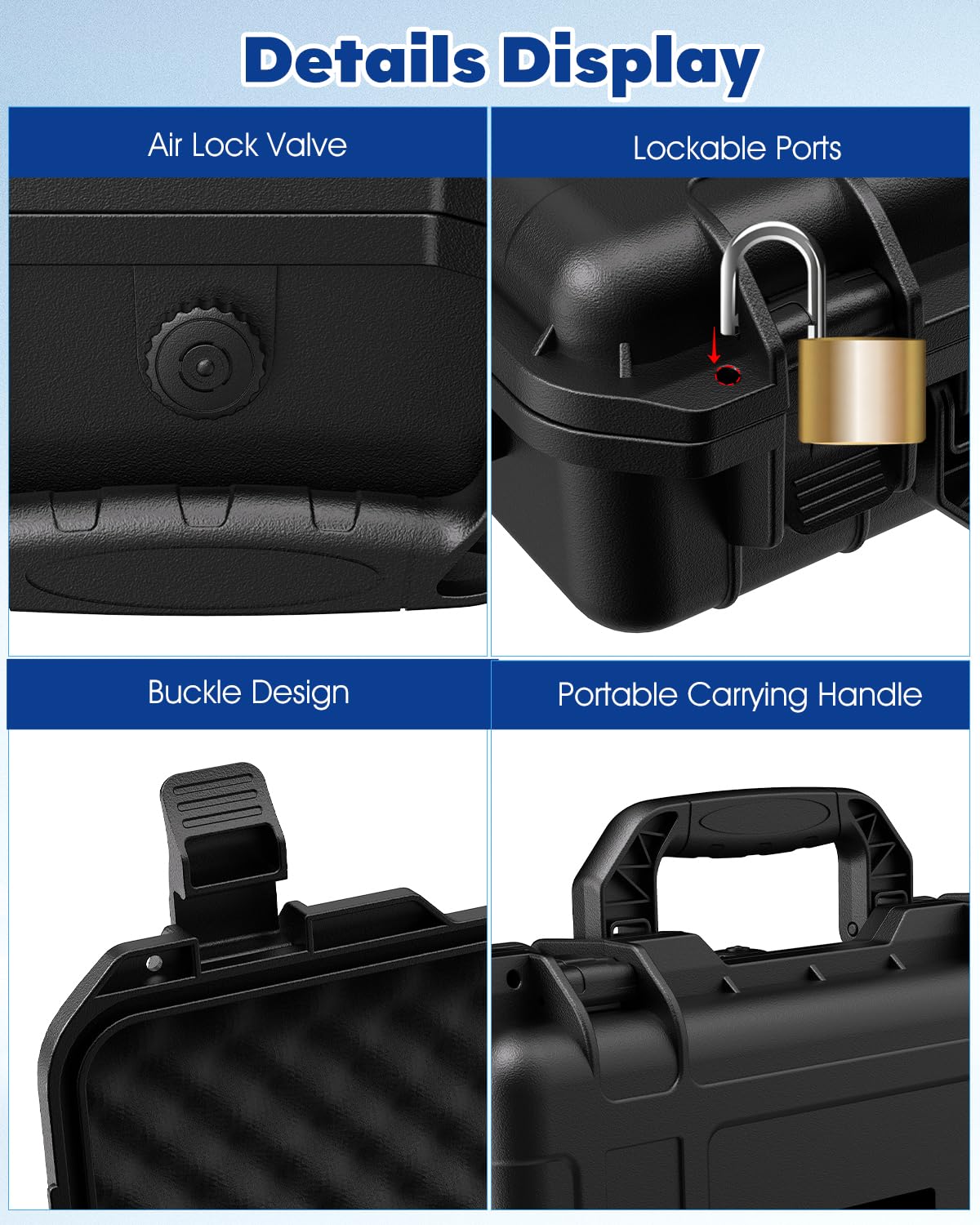 Starlink Mini Case, IP67 impermeabile custodia da viaggio rigida con schiuma EVA antiurto, con maniglia portatile, adatta per Starlink Mini e accessori per camper, campeggio, avventure