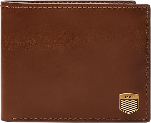 Miniatura 6 de Fossil Ryan - Cartera plegable de cuero con bloqueo RFID para hombre con ventana abatible de identificación