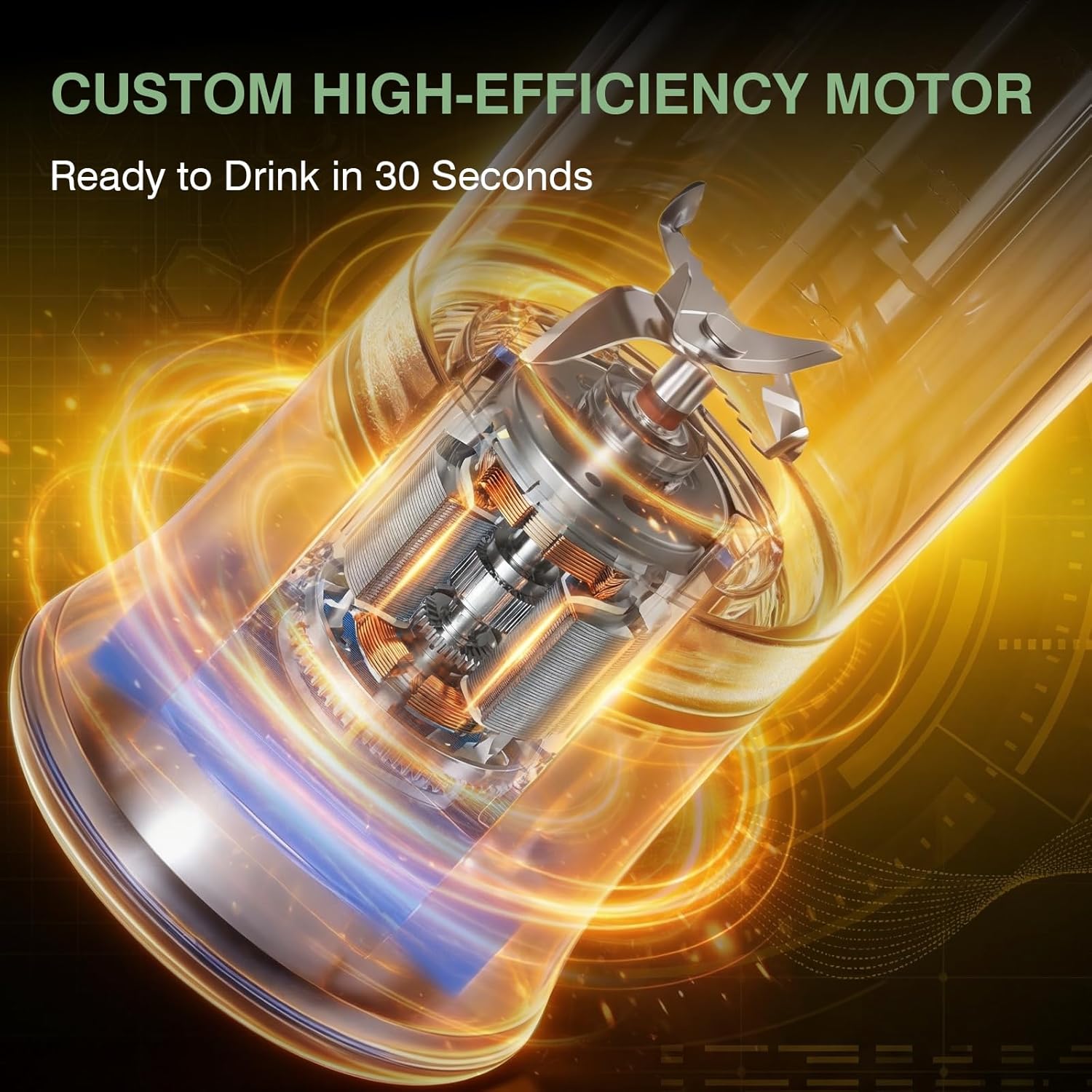 Mulli Upgraded Personal Blender,17oz Portable Blender for Shakes & Smoothies, USB-C Rechargeable, BPA-Free, with Leak-Proof Lid & Straw Lid, Dishwasher Safe Cups Black 17oz